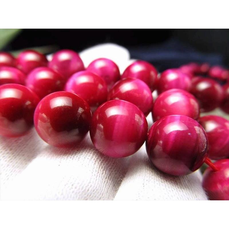 激安宣言 AAA 約10mm珠 ピンクカラー タイガーアイ 一連 約37-39cm 南アフリカ産 rn-s geki-sak パワーストーン 天然石 | ブランド登録なし | 04