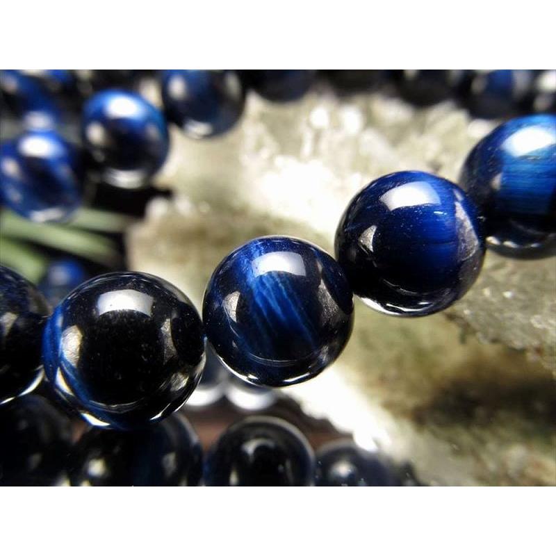 激安宣言 AAA 約10mm珠 ブルーカラー タイガーアイ 一連 約37-39cm 南アフリカ産 rn-s geki-sak パワーストーン 天然石 | ブランド登録なし | 03
