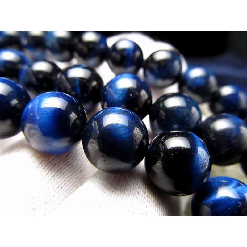 激安宣言 AAA 約10mm珠 ブルーカラー タイガーアイ 一連 約37-39cm 南アフリカ産 rn-s geki-sak パワーストーン 天然石 | ブランド登録なし | 04