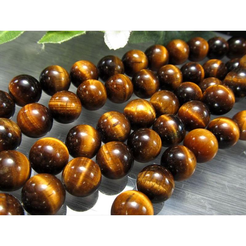 激安宣言 AA+ 約12mm珠 タイガーアイ イエロー 一連 約37-39cm 天然石 ビーズ パワーストーン 南アフリカ産 geki rn-s パワーストーン 天然石 | ブランド登録なし | 03