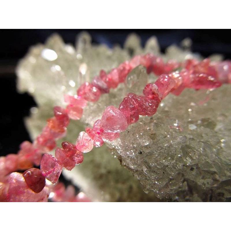 角タイプ ピンクトルマリンさざれ 連 約2mm-5mm 一連 約38-40cm 濃いピンク 透明感抜群 ブラジル産 rn-p パワーストーン 天然石 | ブランド登録なし