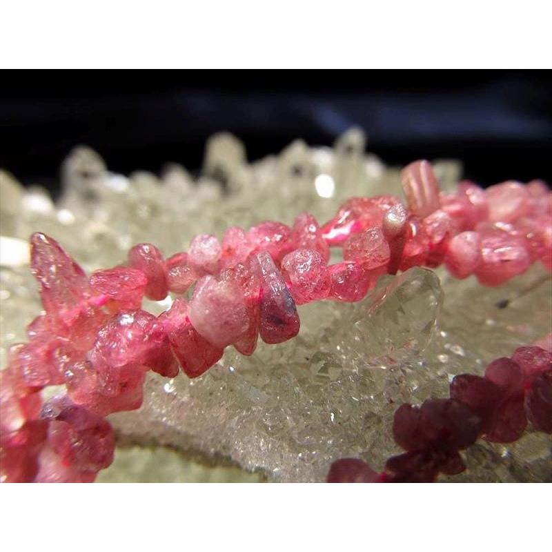 角タイプ ピンクトルマリンさざれ 連 約2mm-5mm 一連 約38-40cm 濃いピンク 透明感抜群 ブラジル産 rn-p パワーストーン 天然石 | ブランド登録なし | 01