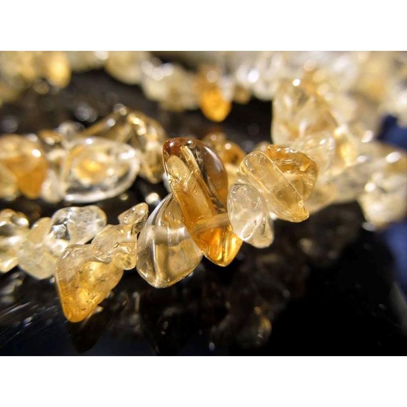 レインボーシトリン さざれ 連 約5mm-10mm 約75cm-80cm 長くてお得 富・商売繁盛をもたらす石 ブラジル産 rn-s パワーストーン 天然石 | ブランド登録なし | 01