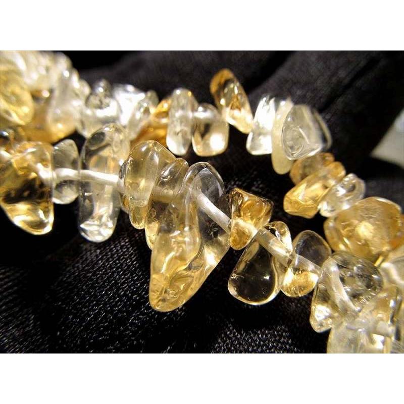 レインボーシトリン さざれ 連 約5mm-10mm 約75cm-80cm 長くてお得 富・商売繁盛をもたらす石 ブラジル産 rn-s パワーストーン 天然石 | ブランド登録なし | 03