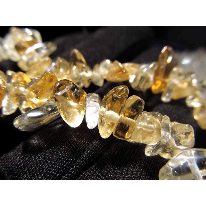 レインボーシトリン さざれ 連 約5mm-10mm 約75cm-80cm 長くてお得 富・商売繁盛をもたらす石 ブラジル産 rn-s パワーストーン 天然石 | ブランド登録なし | 04