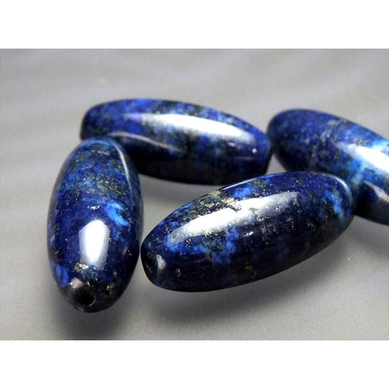 1個売り 天珠型 ラピスラズリ 青金石 長さ約22mm 幅約10mm 12月の誕生石 アフガニスタン産 te-s パワーストーン 天然石 | ブランド登録なし | 02