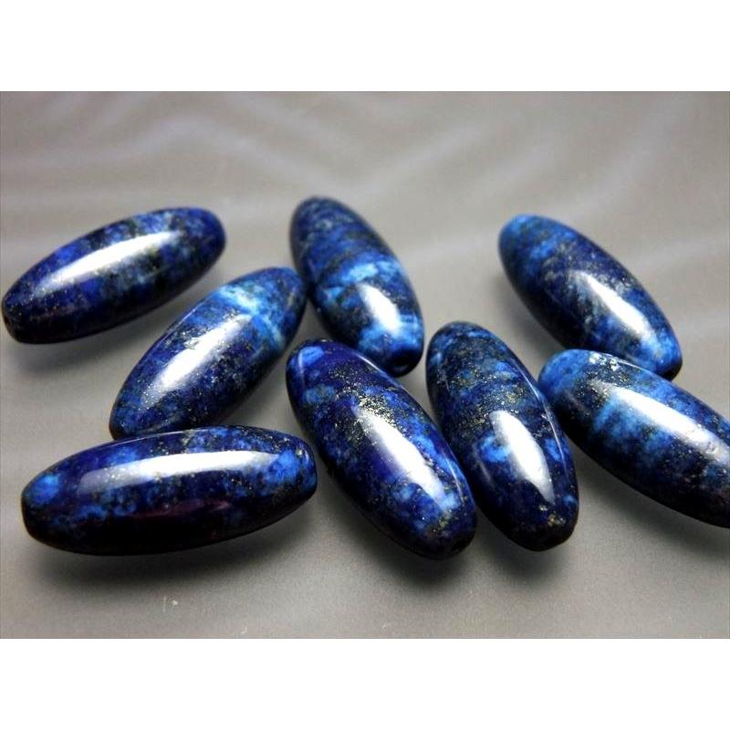 天珠型 ラピスラズリ 安心の定価販売 青金石 約30mm 12月の誕生石 アフガニスタン産