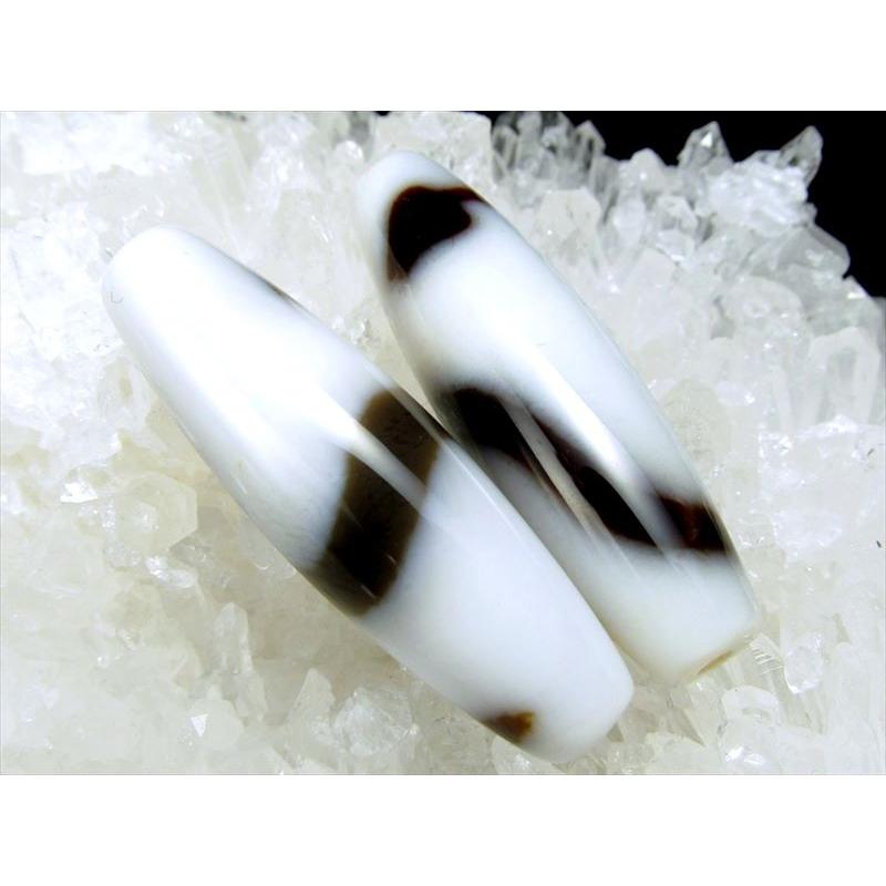 高級白天珠 希少品 至純天珠 白蛇白天珠 しろへびしろてんじゅ サイズ