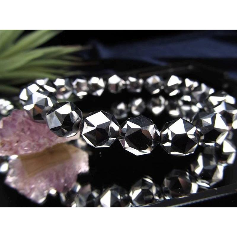 テラヘルツ鉱石 スターカット ブレスレット 12mm×16珠前後 極上スターカット 話題の 高純度 テラヘルツ 鉱石 2026年 検査機関にて検査済み 本物保証 | ブランド登録なし