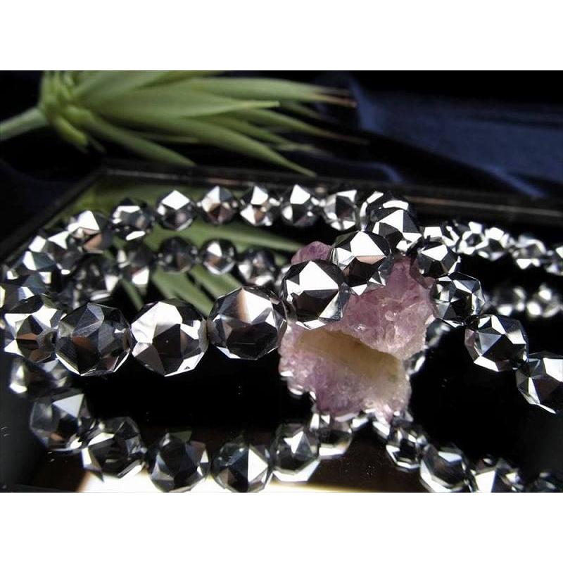 テラヘルツ鉱石 スターカット ブレスレット 12mm×16珠前後 極上スターカット 話題の 高純度 テラヘルツ 鉱石 2026年 検査機関にて検査済み 本物保証 | ブランド登録なし | 03