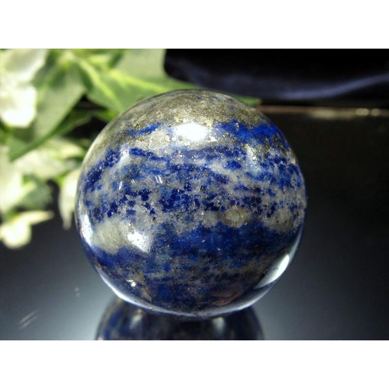 小サイズ ラピスラズリ 丸玉 直径約30mm前後 1個売り つやつや光沢のある紺色 邪気を払い幸運を呼び寄せる聖なる石 12月の誕生石 アフガニスタン産 ma-s | ブランド登録なし | 03
