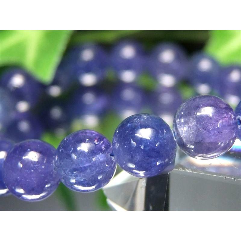過去最高品質 S級 宝石質 タンザナイト ブレスレット 8mm-9mm×22珠