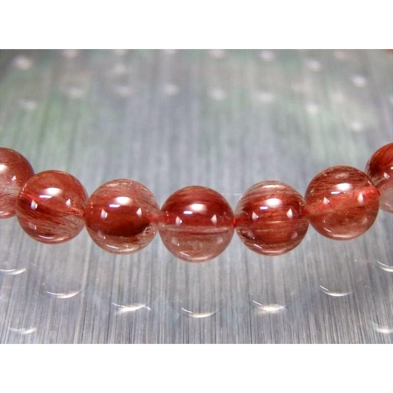 ★9/3まで値下　美麗【レッドルチルクォーツ】13mmブレスレット 濃色レッドブラウンカラー 3A レッドルチルクォーツ ブレスレット 9mm