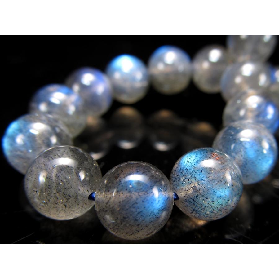 ⭐︎【天然】マダガスカル ホワイトラブラドライト ブレスレット 11.5mm