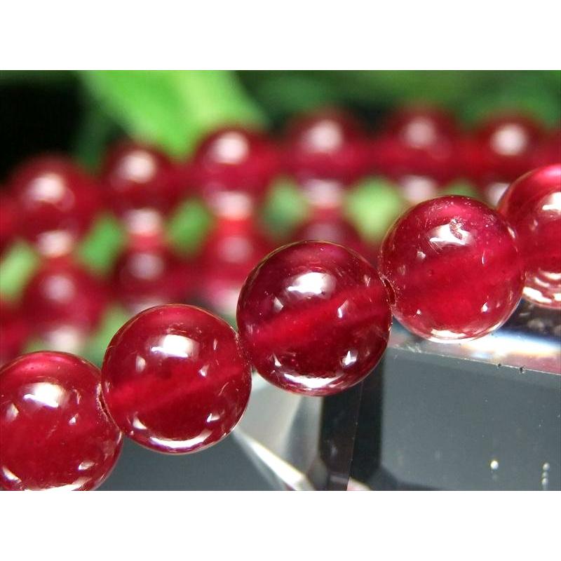 ロイヤルクラス S級 宝石質 ルビー 紅玉 ブレスレット 8mm-8.5mm×24珠