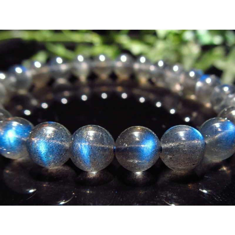 美麗シラー 5A ラブラドライト ブレスレット 7.5mm-8mm×25珠  