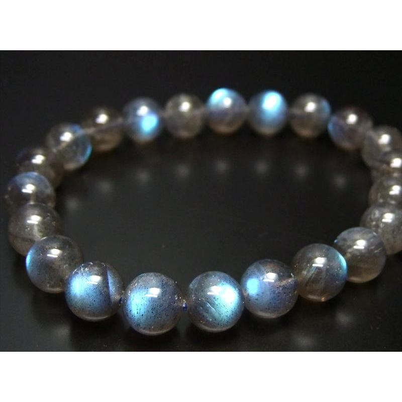 高品質　大玉　両面強シラー　グリーン系天然石ラブラドライト約11.5㍉ブレス 高品質 大玉 両面強シラー グリーン系天然石ラブラドライト約11.5㍉ブレス