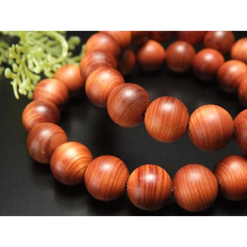 4A 崖柏木 ブレスレット 約10mm×19珠前後 ウッドビーズ 癒しの香り
