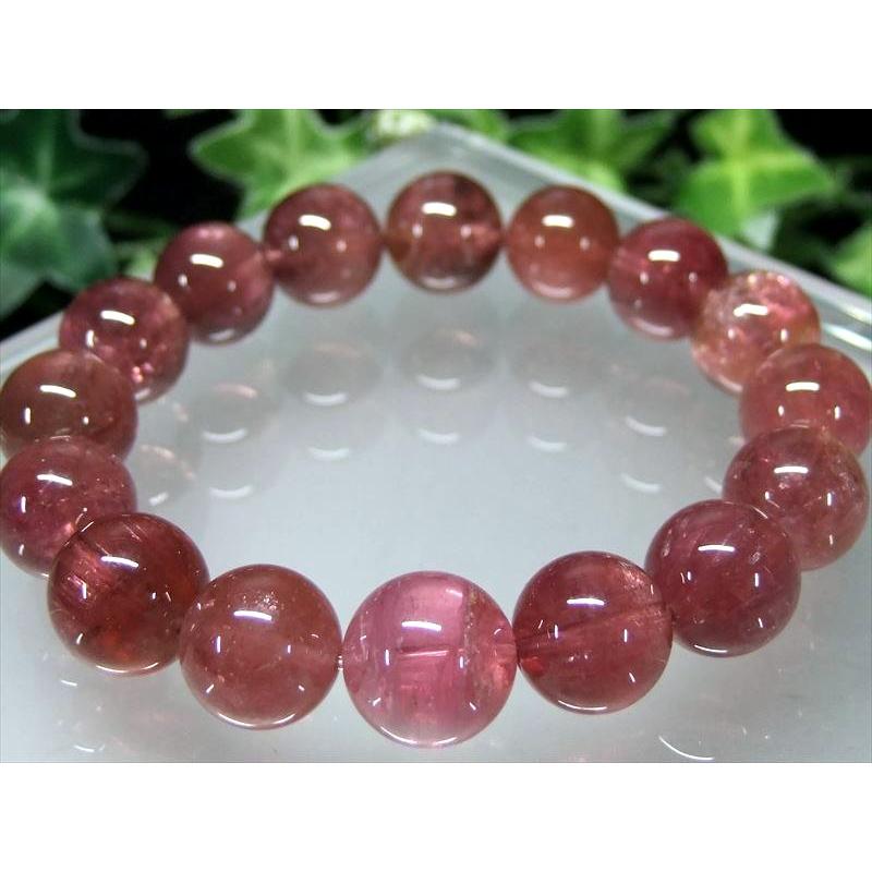 ピンクトルマリン　ブレスレット　７.４mm  内周１６ Amazon | ピンクトルマリン ブレスレット 電気石 トルマリン