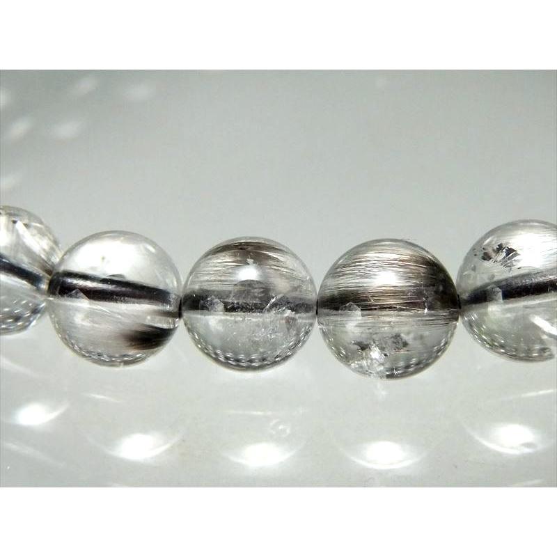 4A プラチナルチルクォーツ ブレスレット 7.5mm-8mm×24珠 落ち着きと 