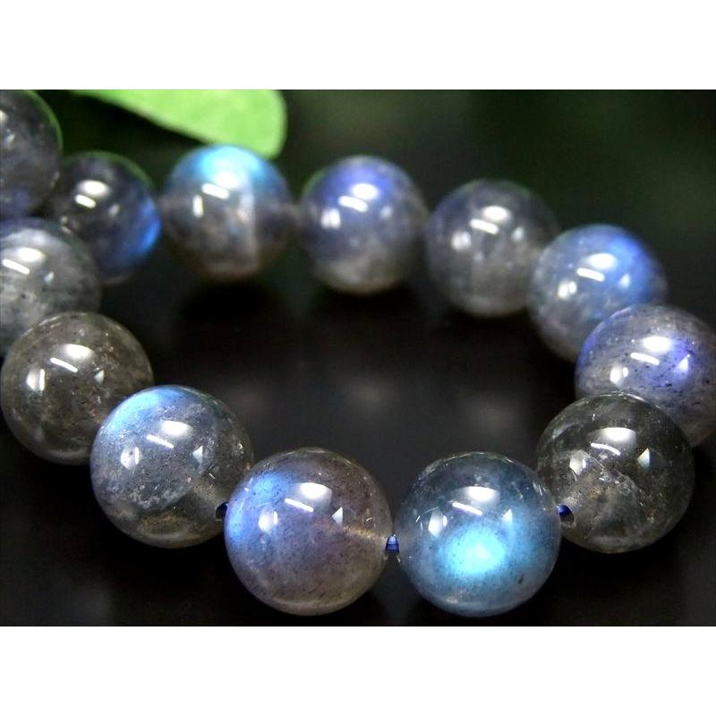 美麗シラー 4A ブルーシラー ラブラドライト ブレスレット 11mm×18珠