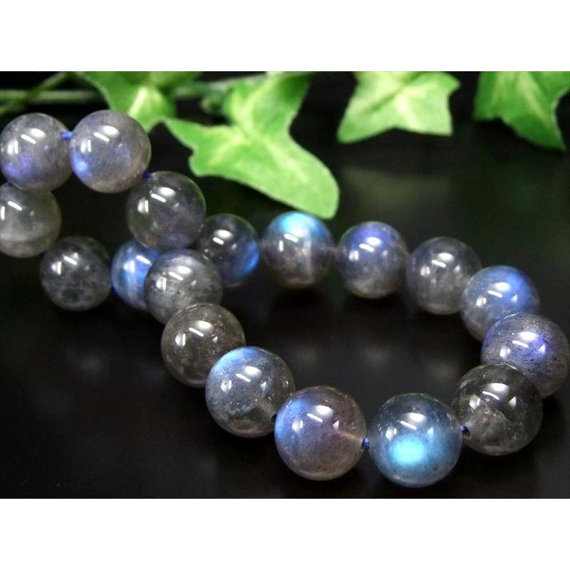 美麗シラー 4A ブルーシラー ラブラドライト ブレスレット 11mm×18珠
