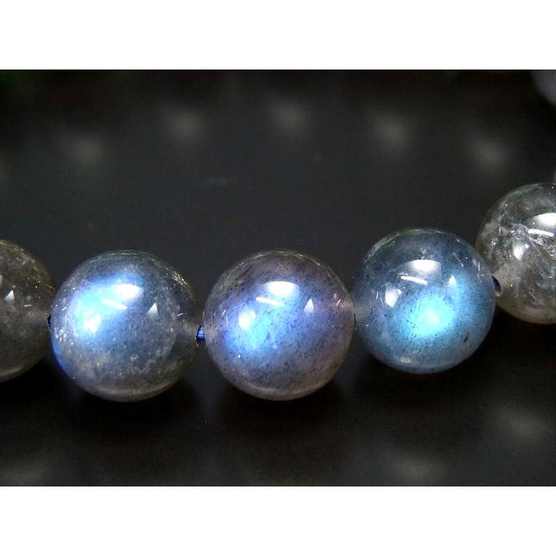 美麗シラー 4A ブルーシラー ラブラドライト ブレスレット 11mm×18珠