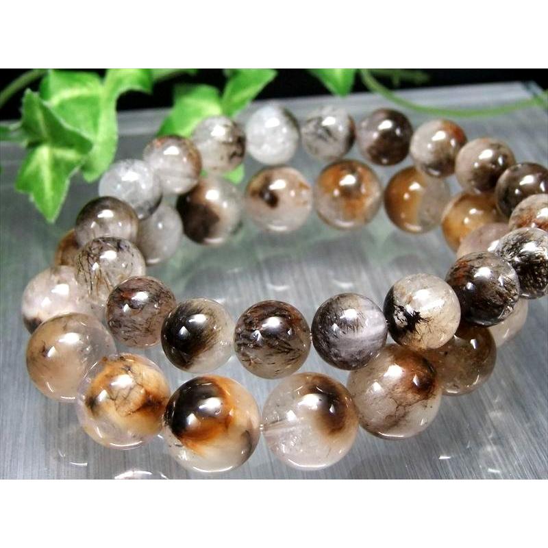 激レア・まるで獣の毛 3A 獣毛MIXルチルクォーツ ブレスレット 8mm-8.5 