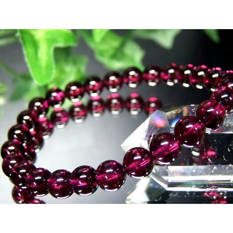 過去最高品質 S級 ロードライトガーネット ブレスレット 6.5mm-7mm×27