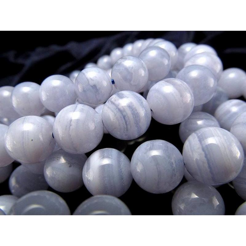 ★数量限定★高品質♢お買い得【ブルーレースアゲート『空色縞瑪瑙』タンブル連】❤️ ☆数量限定☆高品質♢お買い得【ブルーレースアゲート『空色縞瑪瑙