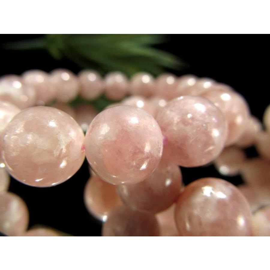 ピンクマイカ レピドライトシリカ ブレスレット 約12mm-12.5mm×17珠