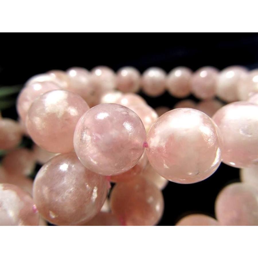ピンクマイカ レピドライトシリカ ブレスレット 約12mm-12.5mm×17珠