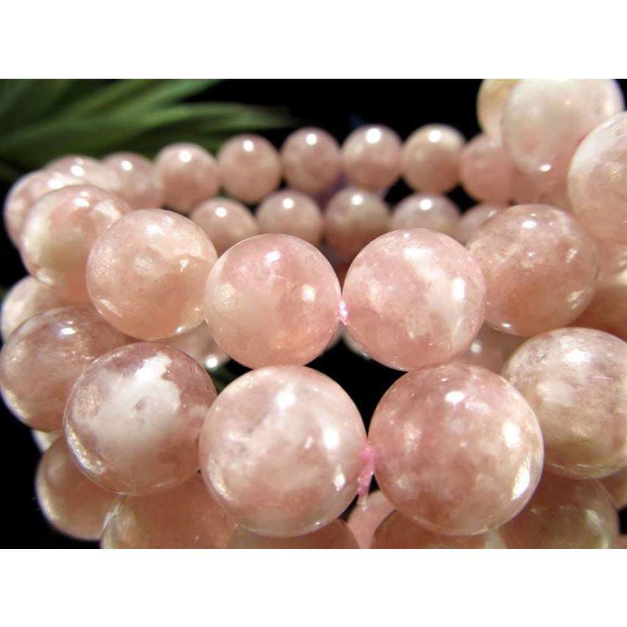 ピンクマイカ レピドライトシリカ ブレスレット 約12mm-12.5mm×17珠