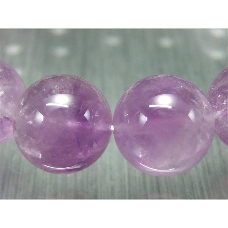 店頭展示中 激レア・濃厚色 大珠 モンドクォーツエレスチャル ブレスレット 約14mm-14.5mm×16珠 世界的希少水晶 ギャランティーカード付き タンザニアの画像