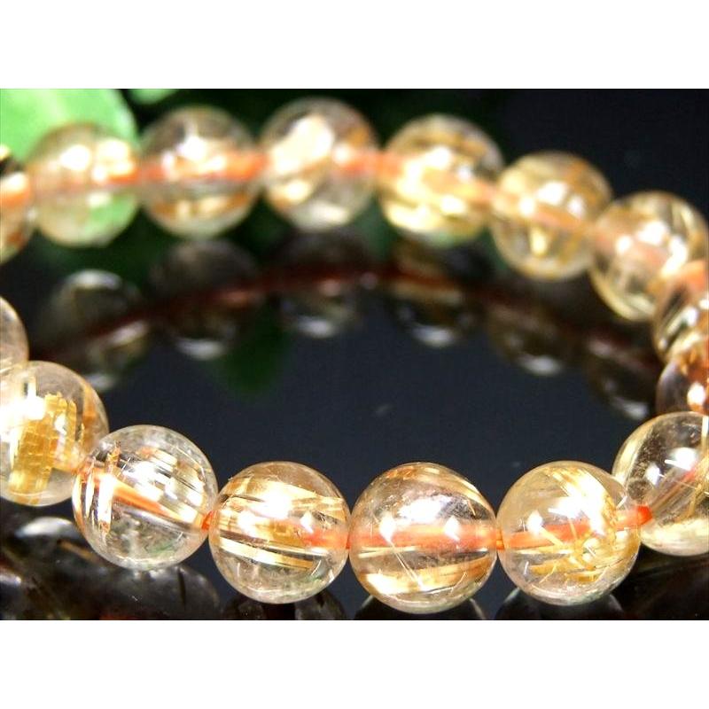 板針タイチン 4A タイチン ゴールドルチル ブレスレット 7mm-7.5mm×26 