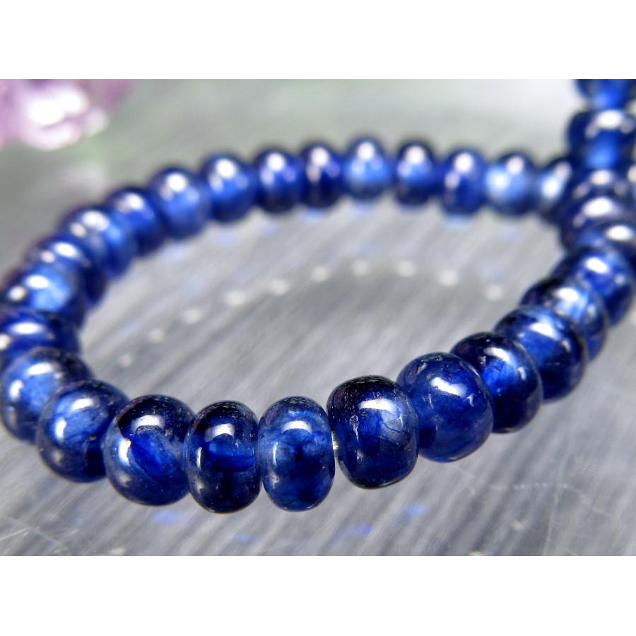 ★大粒！クリアブルーサファイア ボタンカット ブレス(SA+) 希少形状 4A サファイア ボタンカット ブレスレット 幅約4mm-4.5