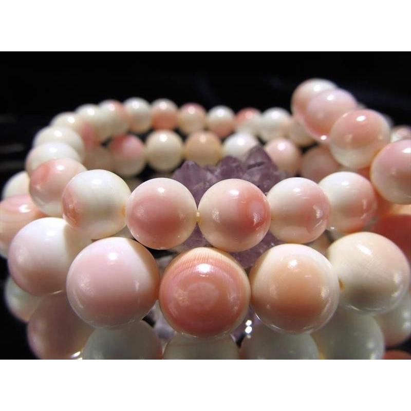 ⭐︎【極上品】各種水晶 ブレスレット 12.5mm 45.7g 50％OFF】チタン 