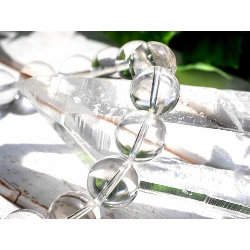 幻の逸品を贅沢使用 レムリアンシードクリスタル ブレスレット 約12mm 