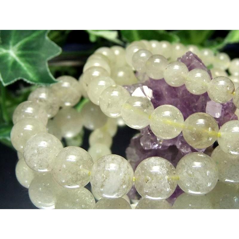 溢れるシュワシュワ感 リビアングラス ブレスレット 10.5mm-11.5mm×18  