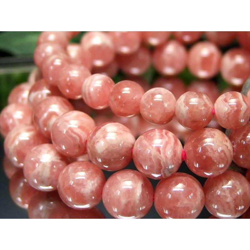 AA インカローズ ロードクロサイト ブレスレット 9mm-9.5mm×21珠前後