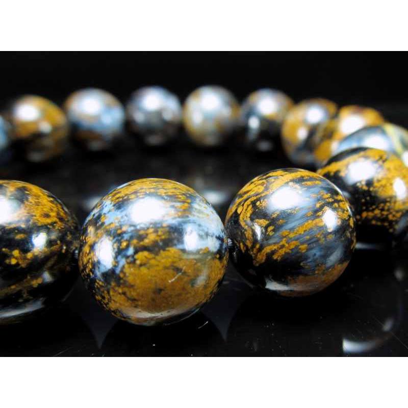 タイガーアイたんのブレスたん！綺麗！ Phiten ファイテン 限定 チタンビーズ 天然石 ブレスレット