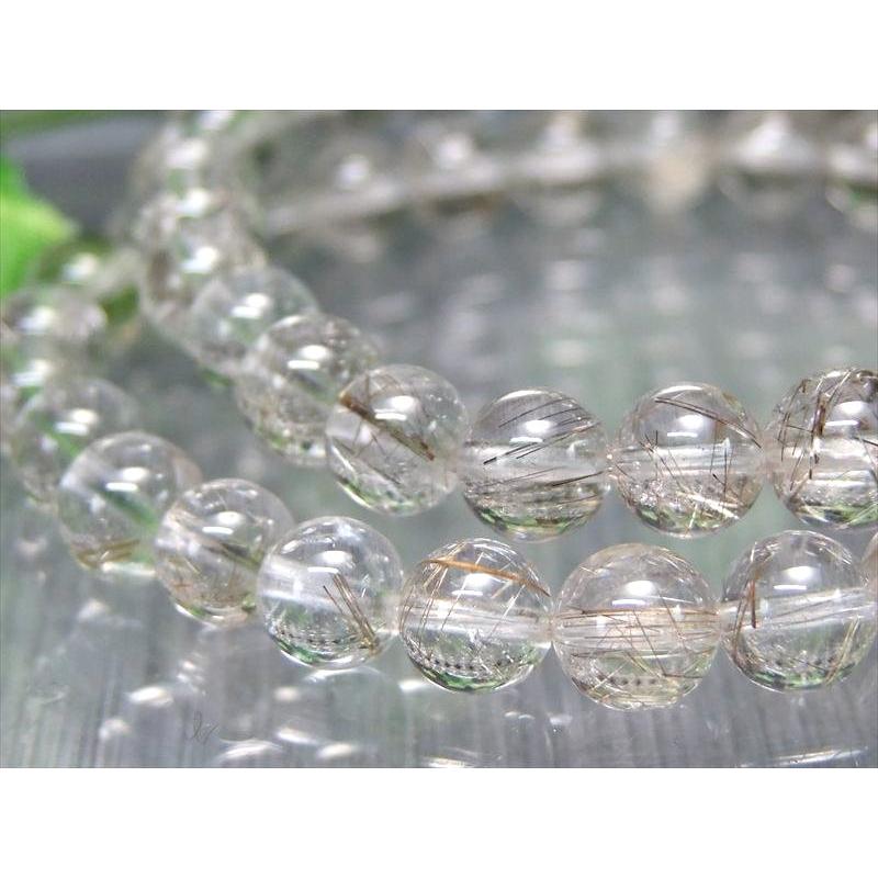 3A シルバールチルクォーツ ブレスレット 5.5mm×33珠前後 金運