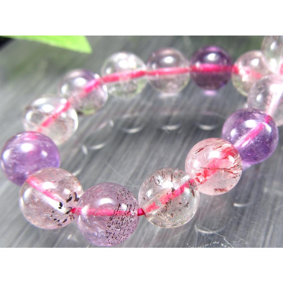 3A スーパーセブン ブレスレット 7.5mm-8mm×25珠 7つのパワーを