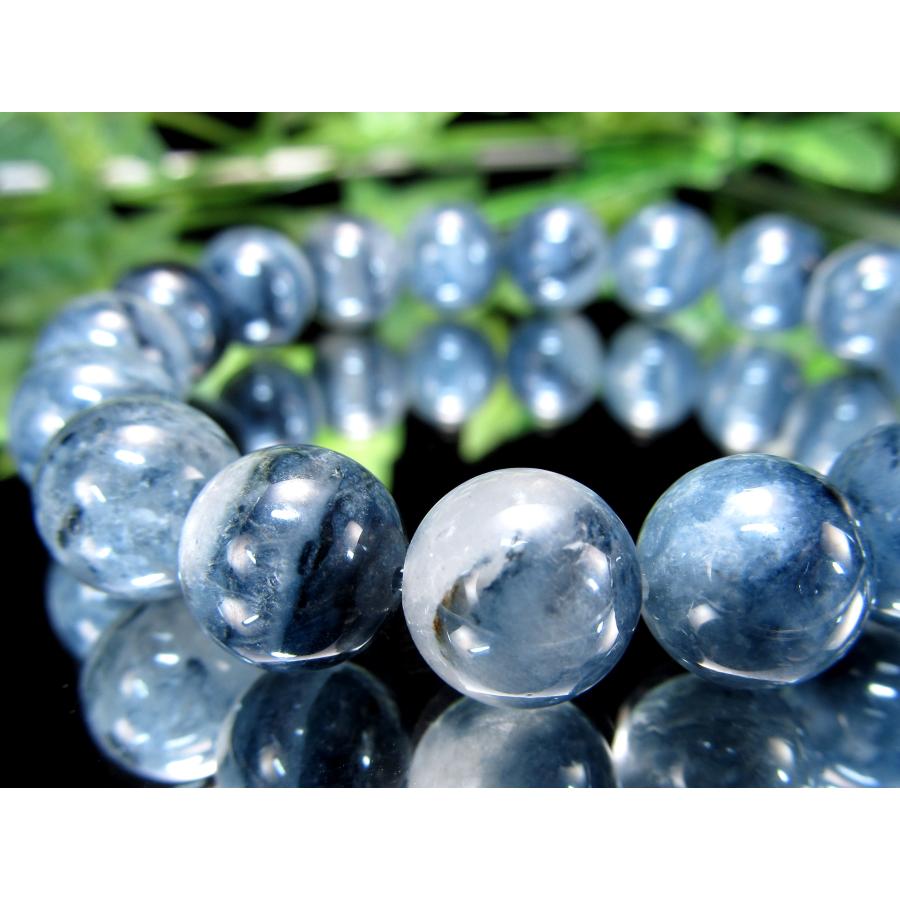 ブルールチル（インディゴライト）　ブルーガーデン共生　13mm ブルールチル（インディゴライト） ブルーガーデン共生 13mm