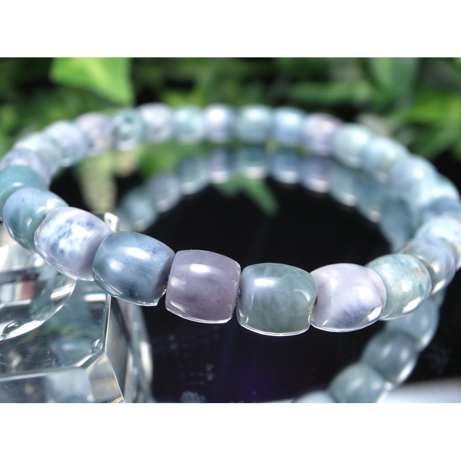 ラリマー クリスタル ブレスレット　ハンドメイド　水色濃いめで鮮やか ラリマー クリスタル ブレスレットハンドメイド水色濃いめで鮮やか