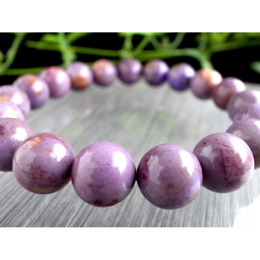 ラベンダー翡翠ブレスレット①（径16cm）（鑑別書付き） 【公式通販】