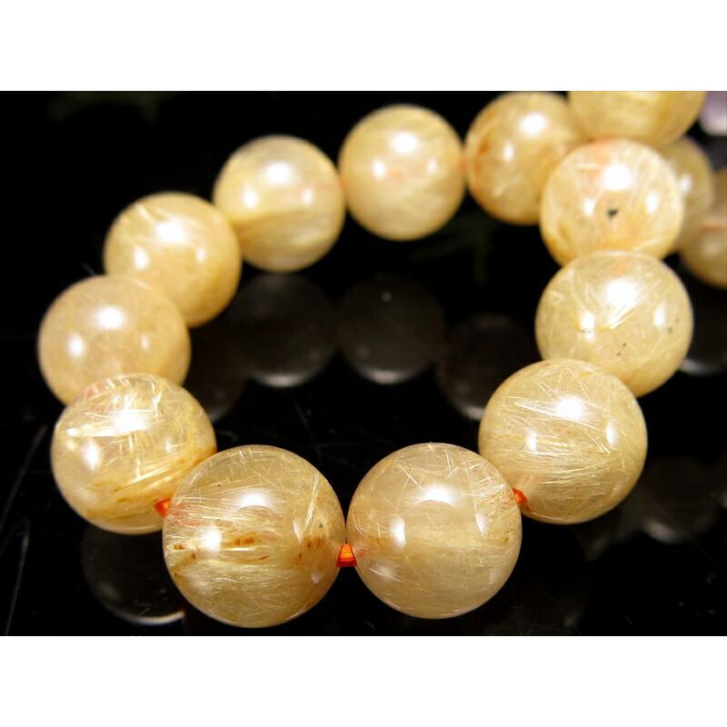 良質,中玉】エンジェルヘアルチル ブレスレット 美品 希少 金運 仕事運