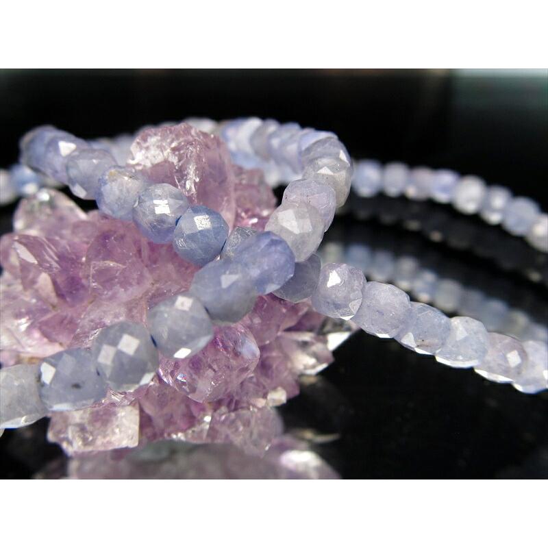 タンザナイト キューブカット ブレスレット 幅約4mm-4.5mm 合わせやすいシンプルデザイン 12月の誕生石 意識を高次元に高め、成功に導いてくれる石 | ブランド登録なし | 01