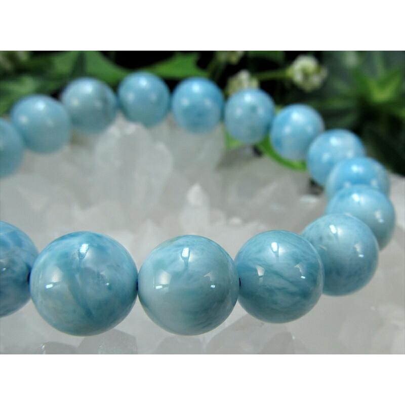 【新品】パワーストンブレスレット　ラリマー　水色　愛と平和　プレゼント　246 パワーストーンブレスレット 天然石ブレスレット ラリマー 8.5mm 数珠