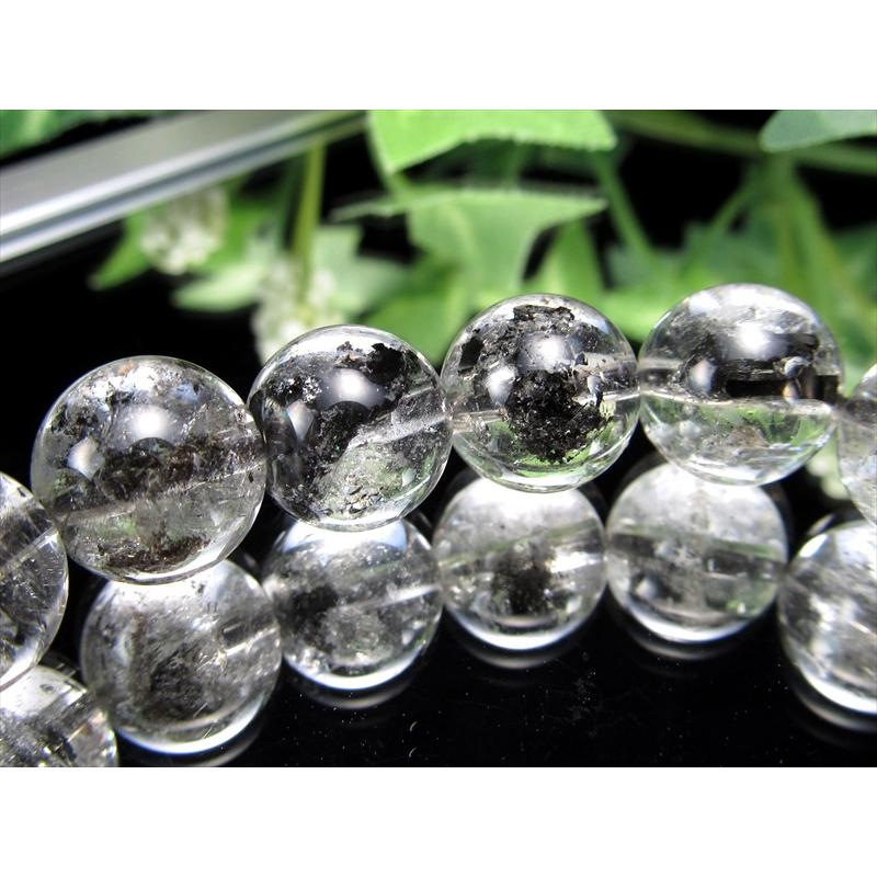 虹入り 4A エレスチャルクォーツ ブレスレット 11mm-11.5mm×19珠 最強パワー 骸骨水晶 水晶の最終形態 一点物 ヒマラヤ産 パワーストーン 天然石_3